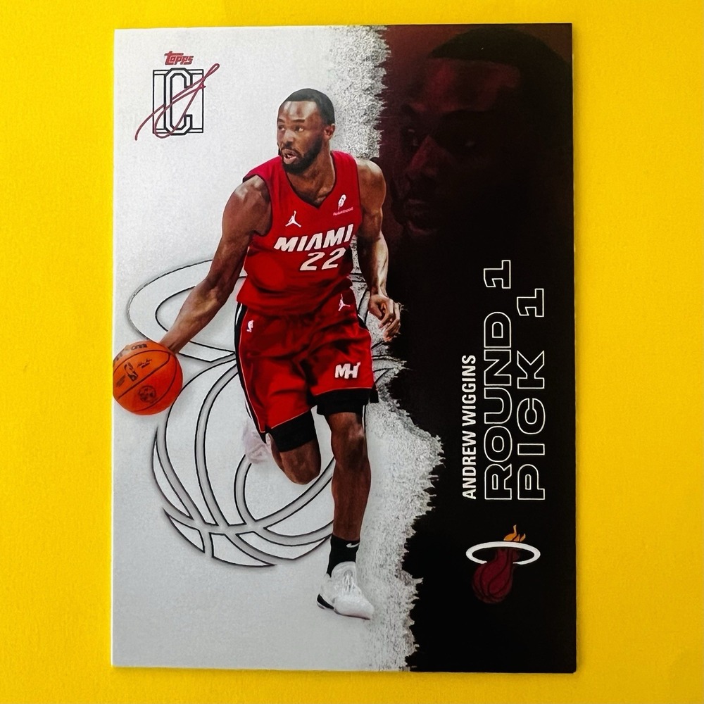2025-26 Topps Signature Class Round 1 Pick 11 #19 Andrew Wiggins Heat